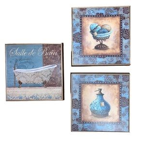 Garden Ridge Bathroom Wall Art - 3 Piece